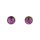 Silber-Ohrstecker CATS EYE Pink