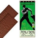Labooko - 70%/30% Kakao-Milch-Tafel, dunkel, ohne Zuckerzugabe