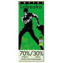 Labooko - 70%/30% Kakao-Milch-Tafel, dunkel, ohne Zuckerzugabe