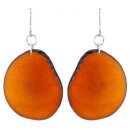 Tagua-Ohrhänger OVAL orange