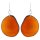 Tagua-Ohrhänger OVAL orange