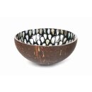 Kokosnuss-Schale mit Perlmutt-Einlage natur, Ø 13 cm, H 5 cm