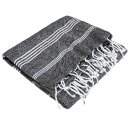 Fouta-Badetuch HAMMAM Weiß-anthrazit