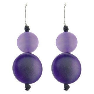 Tagua-Ohrhänger SMARTY violett-lila