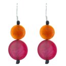 Tagua-Ohrhänger SMARTY orange-fuchsia