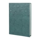 Notizbuch M dunkelgrun MANDALA nachfullbar, Leder