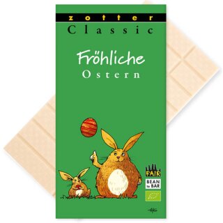Classic "Fröhliche Ostern" - Weiße Schokolade