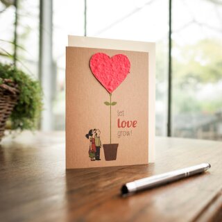 Grußkarte "Let Love Grow"