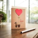 Grußkarte "Let Love Grow"
