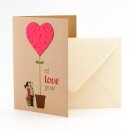 Grußkarte "Let Love Grow"