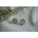 Ohrstecker SMARTY MINI perlgrau, Tagua