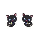 Ohrstecker KATZE aus Flaschenkürbis
