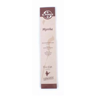 Räucherstäbchen "Myrrhe", 10 Stück
