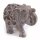 Elefant mit Baby, Gorara-Speckstein, feine Jali-Schnitzerei,