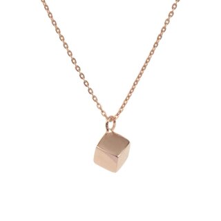 Kette CUBE, vergoldet (Rotgold)