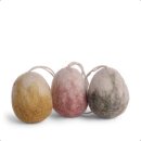 Mini Filzeier marmoriert, 2,5 cm (Stückpreis)