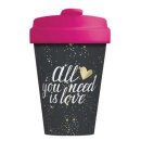 Bambusbecher All you need is love Gold