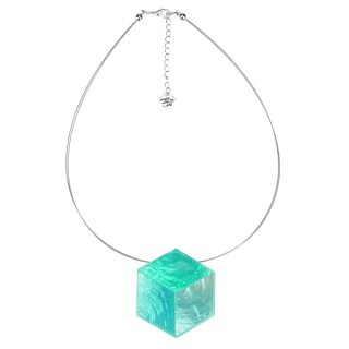 Kette BIG DICE celadon, Capiz