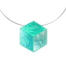 Kette BIG DICE celadon, Capiz