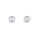 Ohrstecker CATS EYE perlmuttfarben, Silber